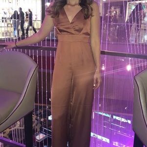 Lulus Asymmetrical Jumpsuit - Mauve